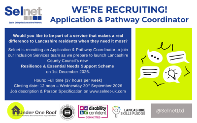 Selnet Recruitment – Application and Pathway Coordinator